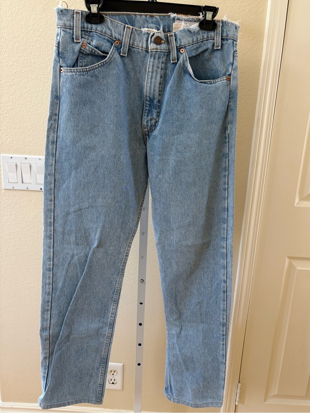Aligrace Vintage 505 Levi’s Orange Tab Light Wash Denim Jeans - Size 34